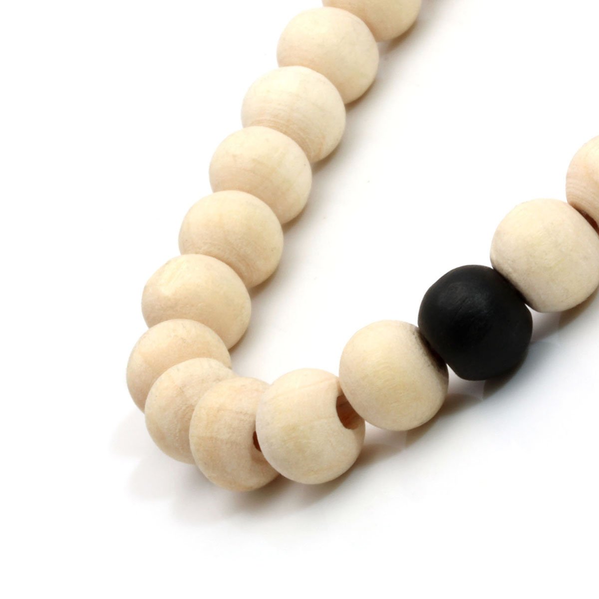 2 Pcs Wooden Beaded Bracelet for Men Women Distance Wristband Mala Beads Bangle (E:2 PCS)