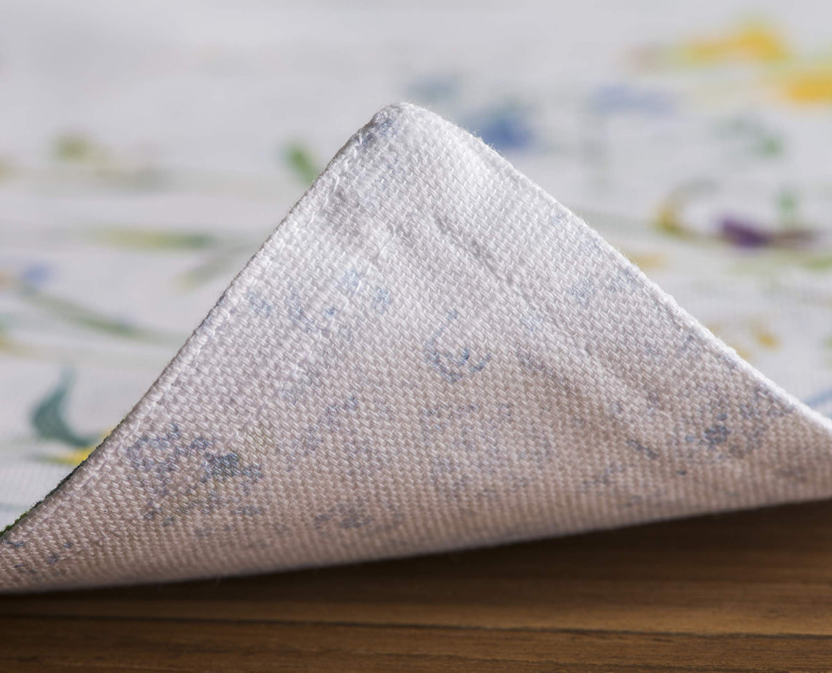 Placemats Set of 4 Reusable 100% Cotton (071 - Fleurs De Mai / 13" X 19" (Pack of 4))