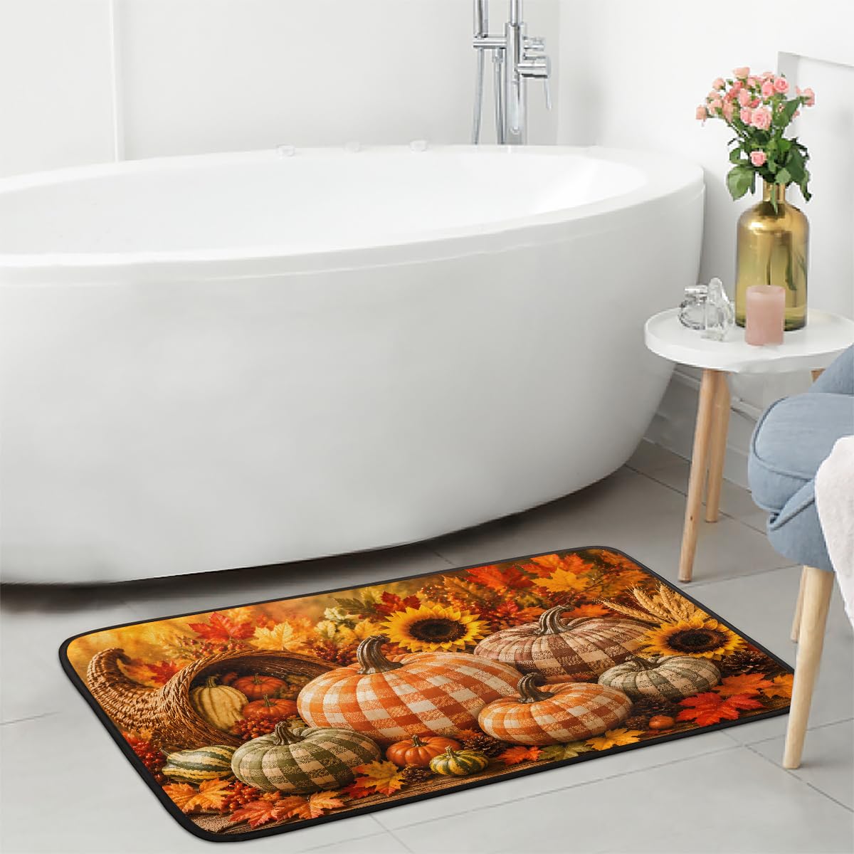 Fall Kitchen Rug Non (B:b-9)