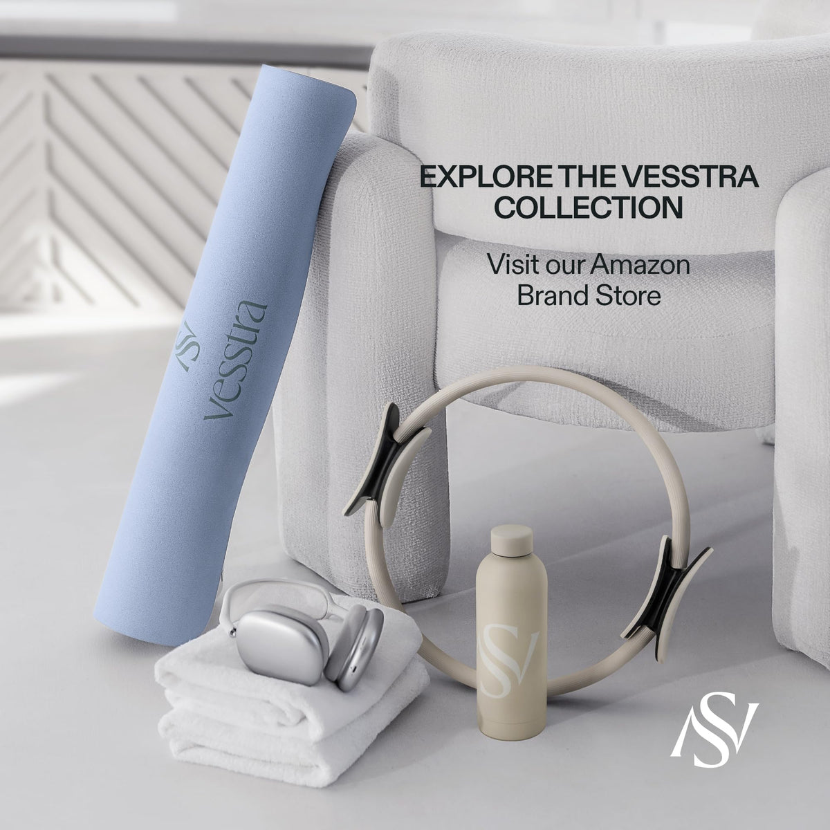 Premium Yoga Mat (Sky Blue)