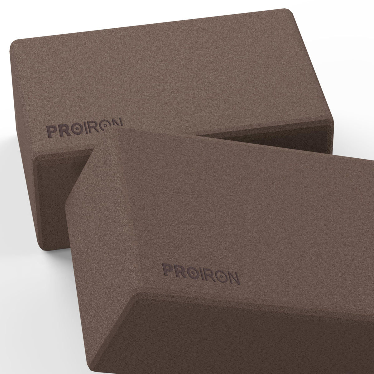 Yoga Blocks 2 Pack Supportive High Density Premium Eva Foam (Brownish Coffee)