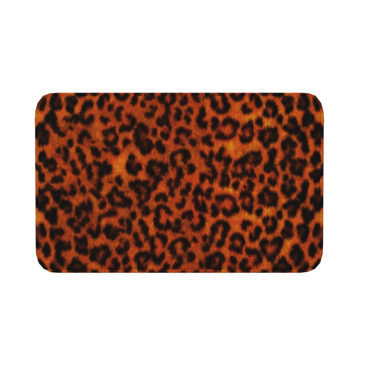 Leopard Print Bath Mat Non (1'8" x 2'8" (Rectangular) / Leopard Print)