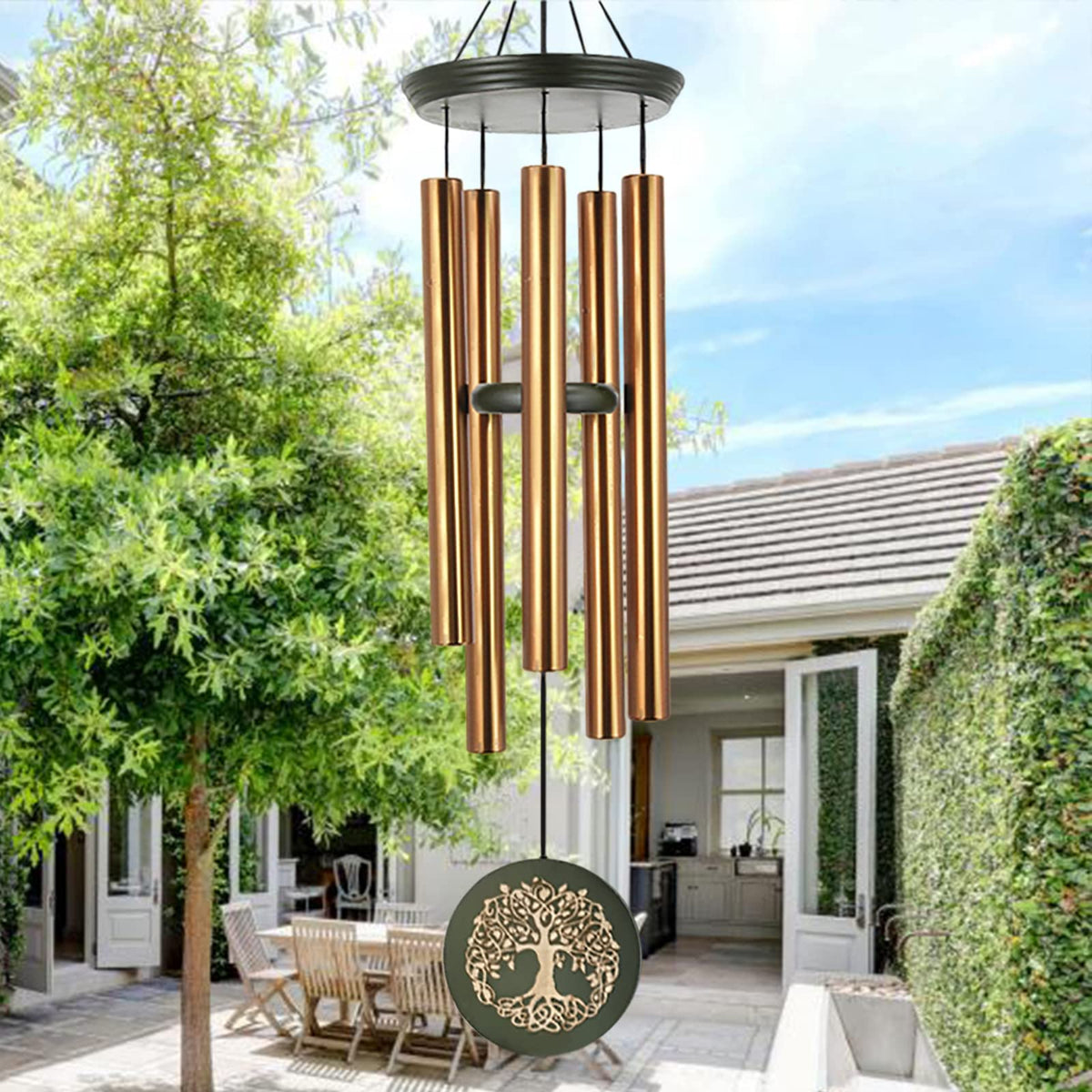 36" Memorial Tree of Life Windchime for Outside (36 in)