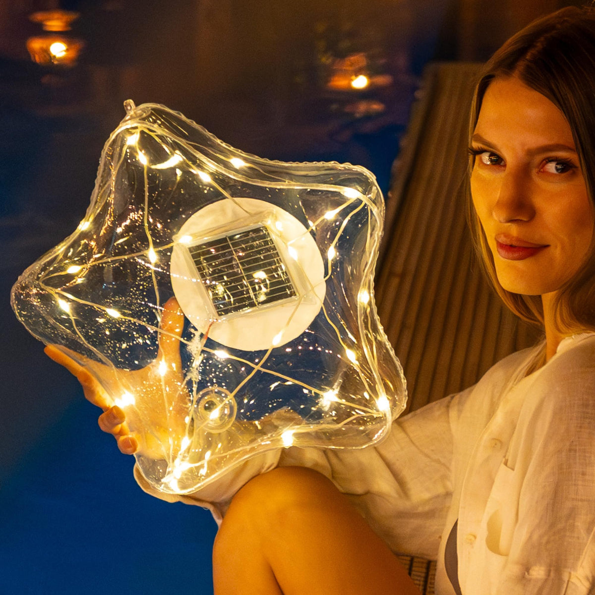 Floating Pool Lights (Warm Stars / 2 Pack)
