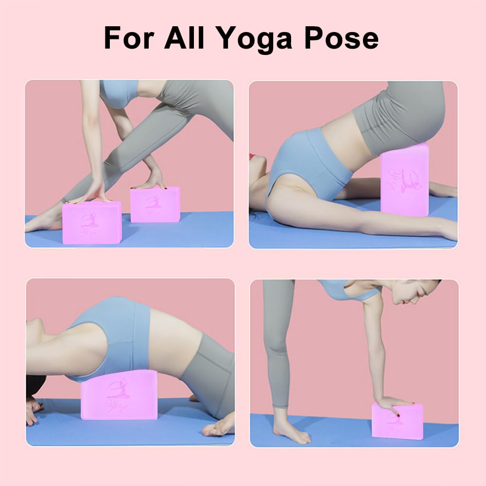 Yoga Blocks Set (Pink)