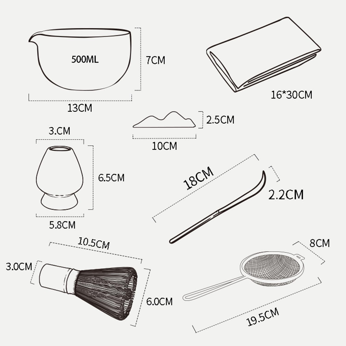 matcha whisk set Ceremony Accessory