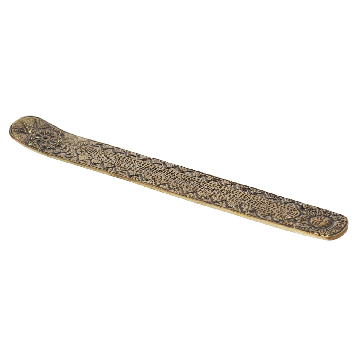 Antique Gold Aluminium Incense Holders. Set of 6 Each 9.5 (Gold / 6 counts)