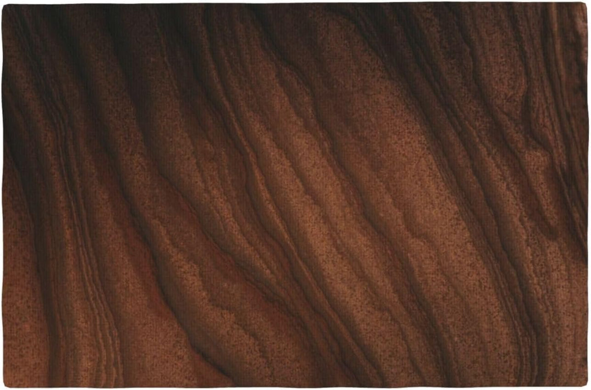 Walnut Wood Grain Place Mat Set of 4 Pieces Heat (4PCS / Walnut Wood Grain)