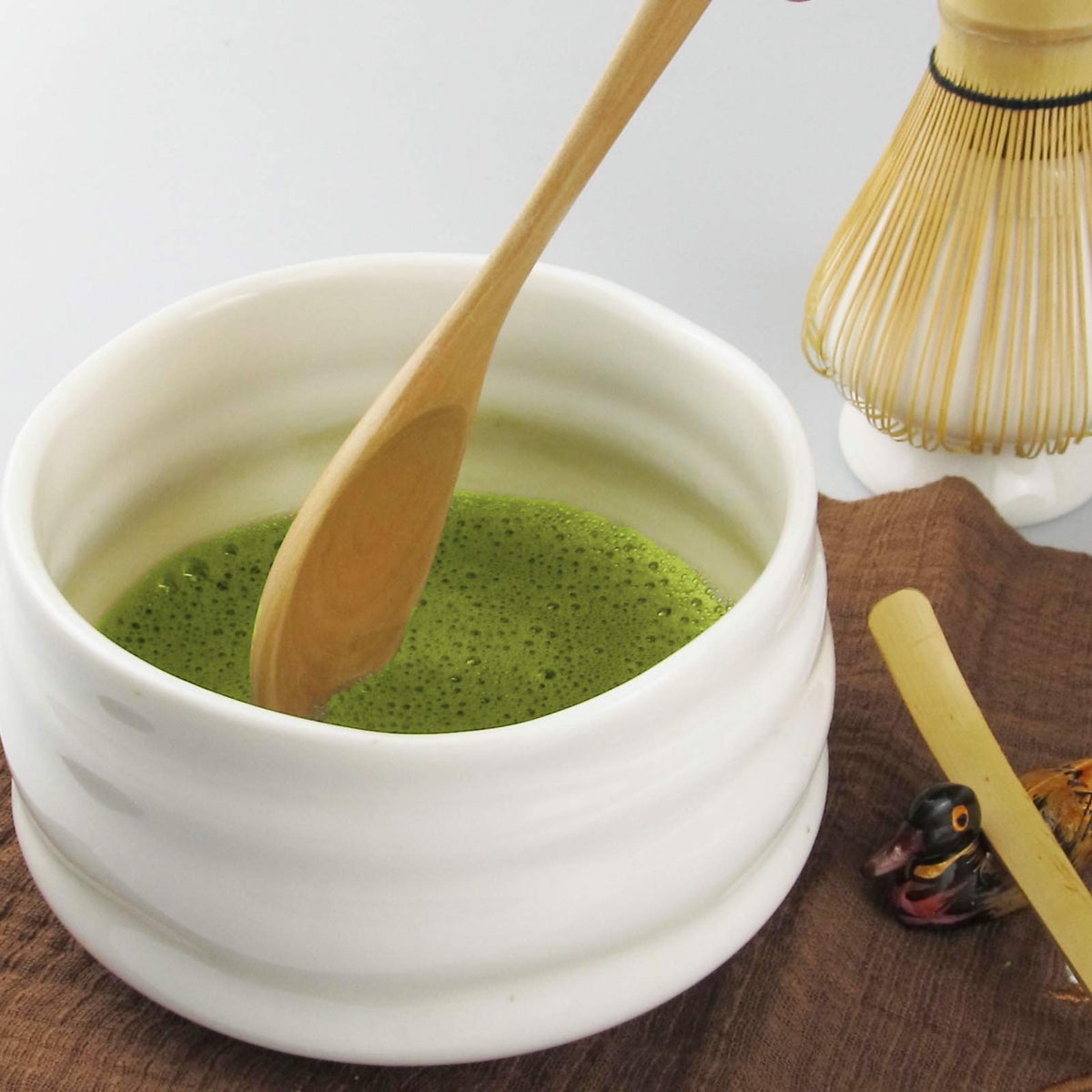 10 Piece Japanese Matcha Tea Set (White)