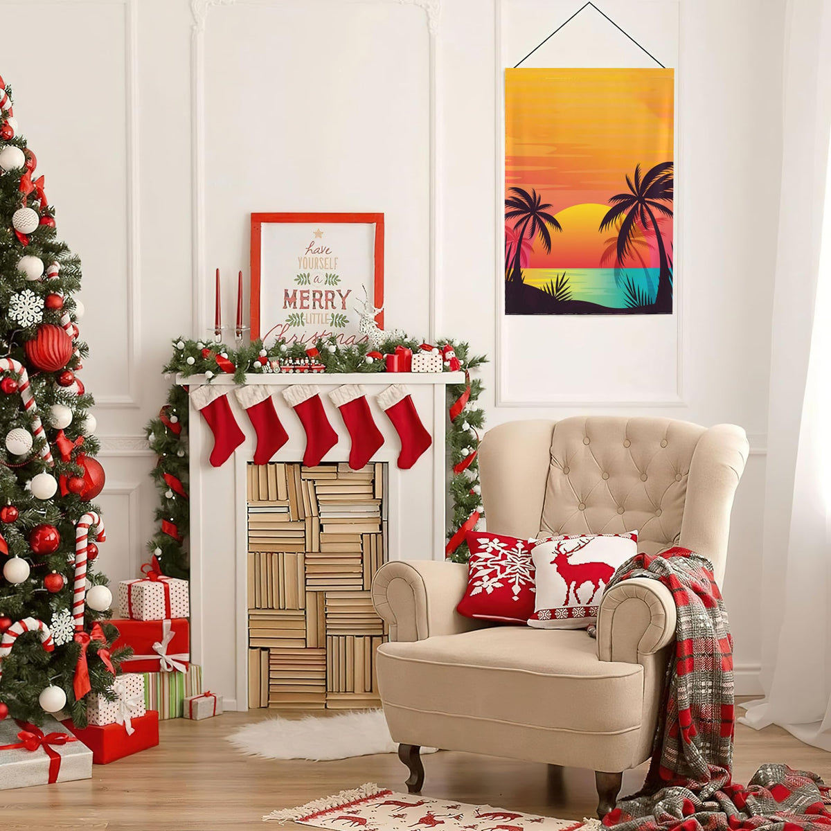 Palm Tree Garden Flags 12x18 Double Sided (Palm Tree)