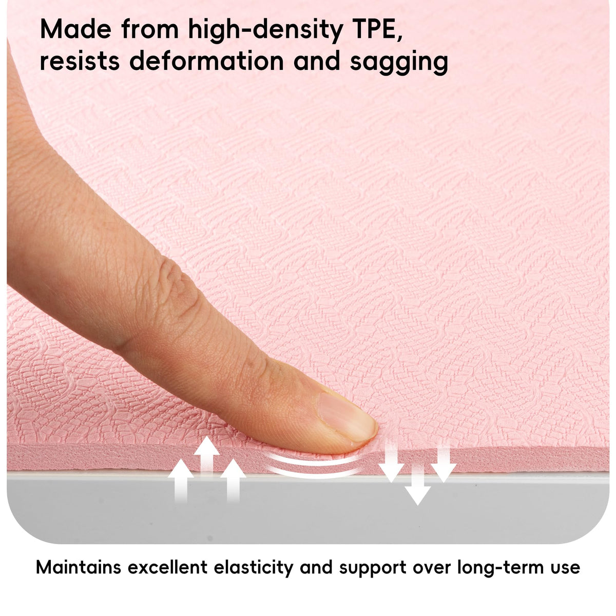 Extra Wide Yoga Mat 72" x 32" (Cornelian Cherry Pink)