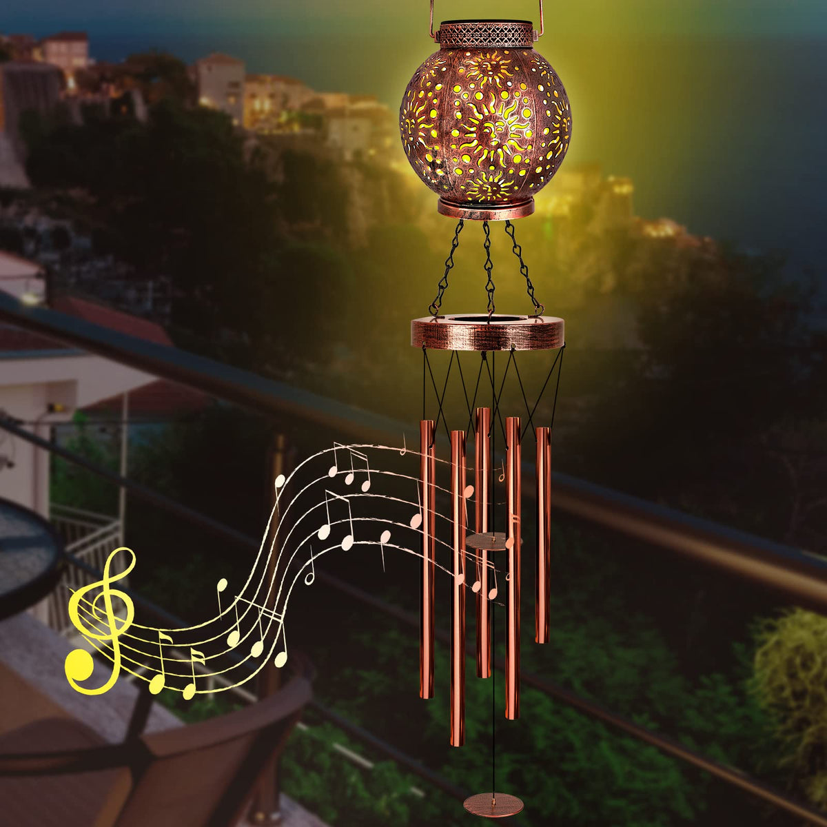 Solar Wind Chimes for Outside
