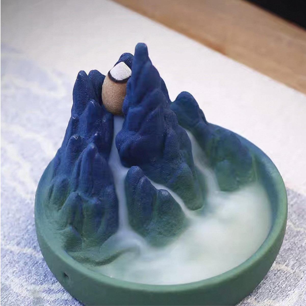 Ceramic Backflow Incense Burner Sea of Mist