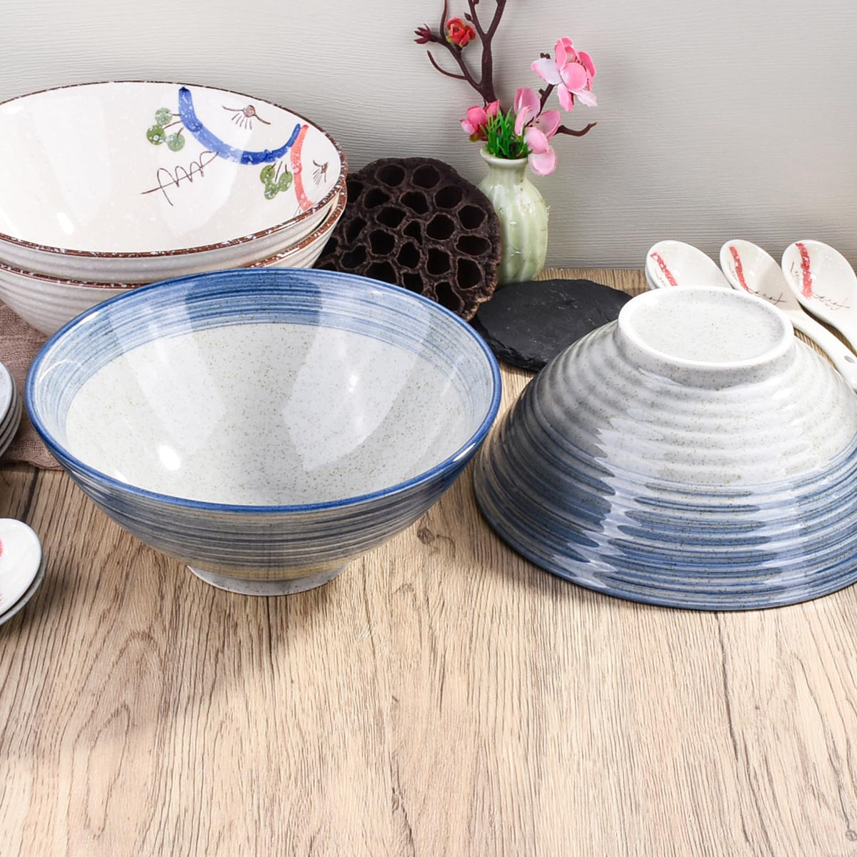 Ceramic Ramen Bowl Set of 2 (BS)