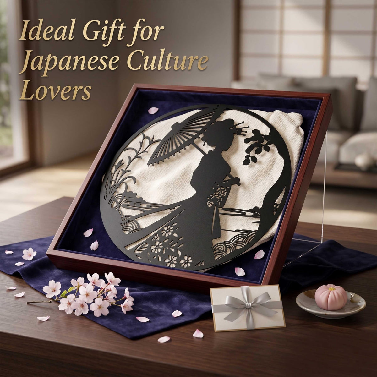 Japanese Geisha Metal Wall Art (Geisha)