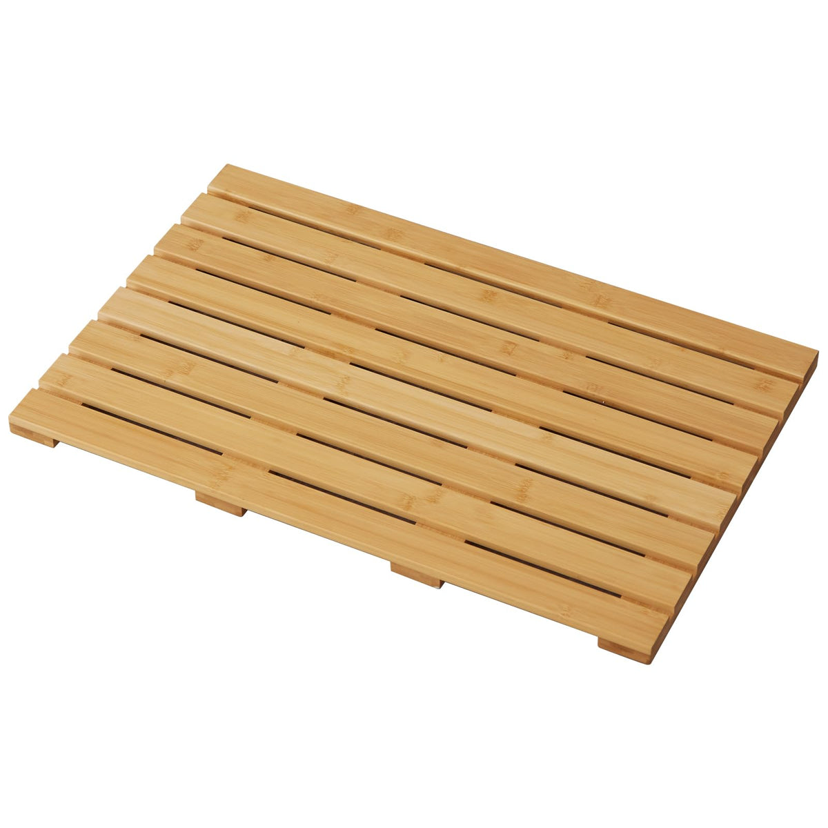 Bamboo Bath Mat for Shower with Non (Natural / 25.5" x 17" (Rectangular))