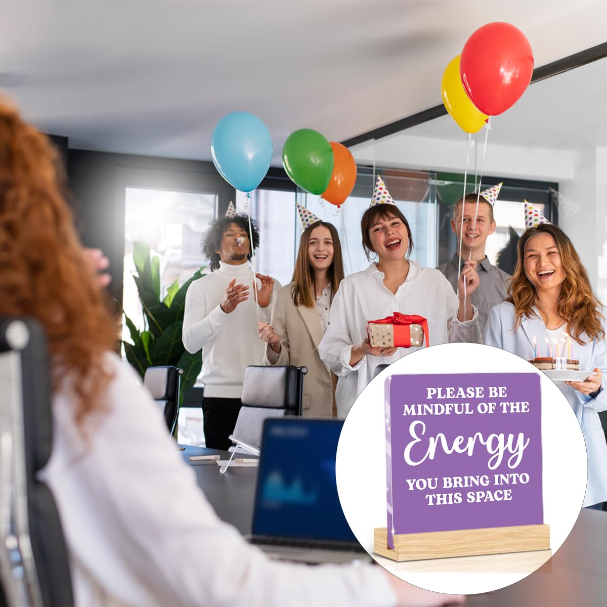 Purple Home Office Decor (Purple Please Be Mindful Of The Energy You Bring Into This Space)