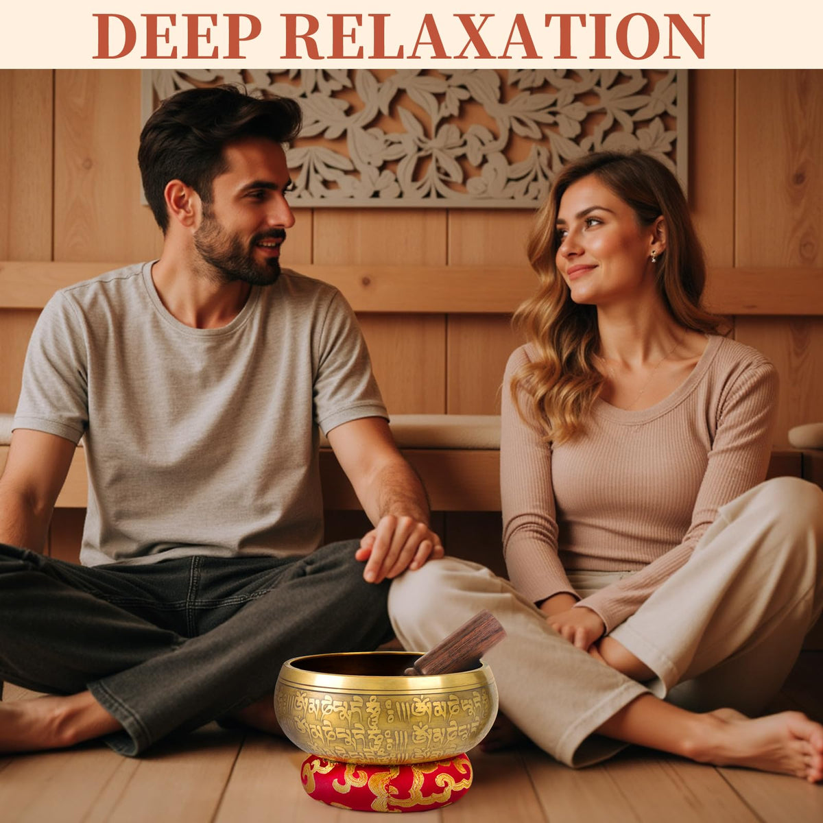 HandMade Meditation Singing Bowl (5 inch Buddha)
