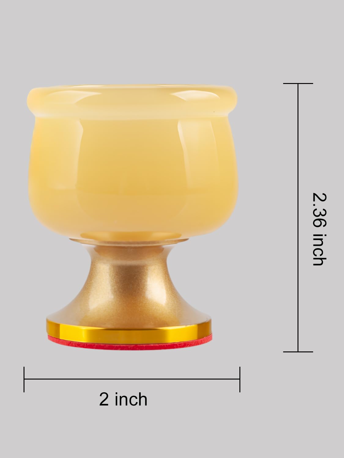 Yellow Buddha Water Cup (1pc Yellow Jade Cup)