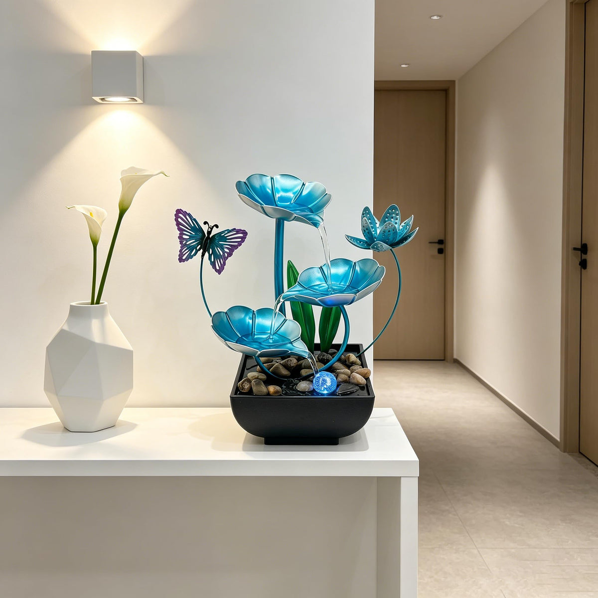 Tabletop Fountain (Blue / 9.1")