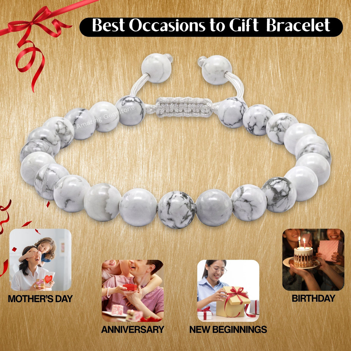 Howlite Bracelet (Howlite)