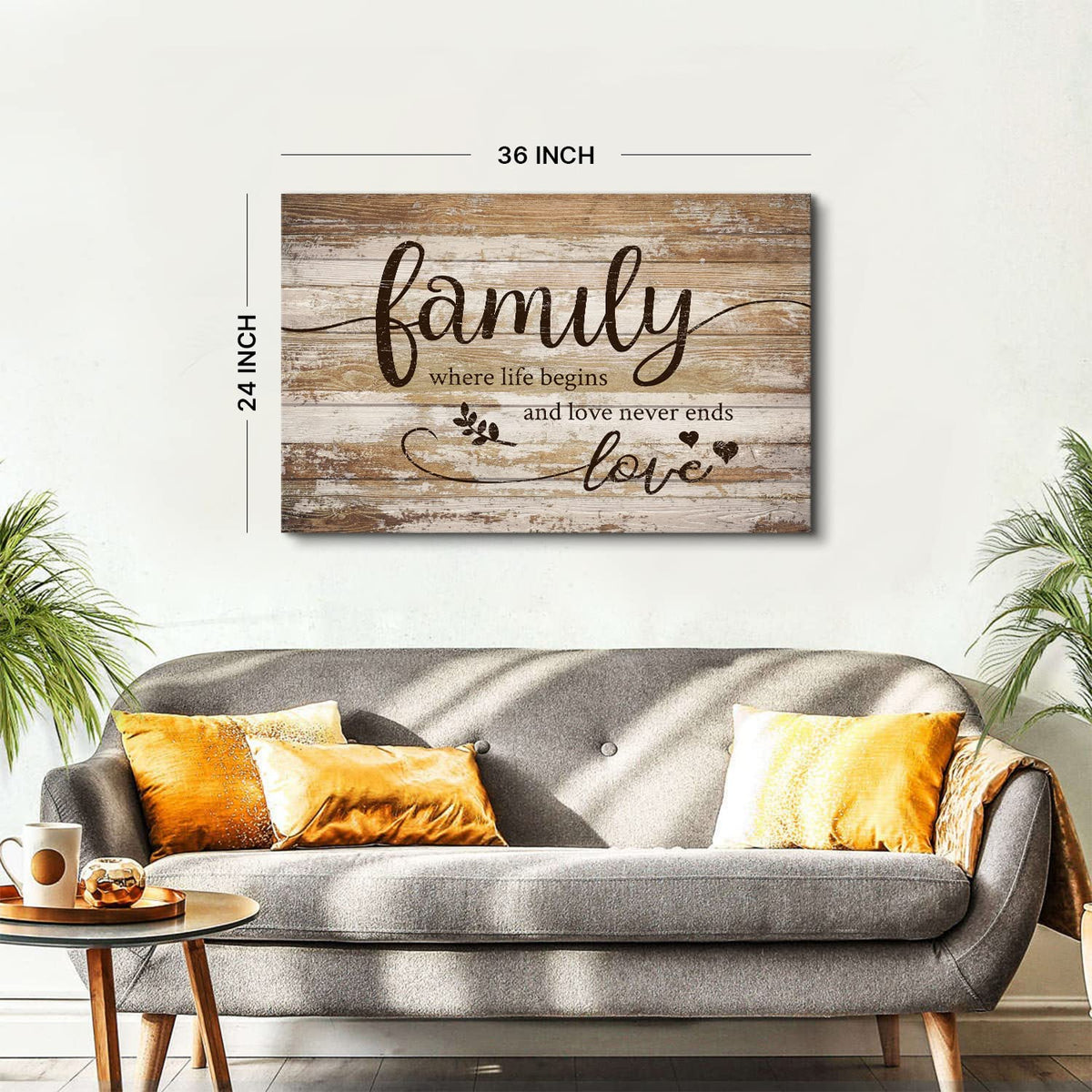 Large Family Canvas Wall Art for Kitchen Living Room Bless This Home Wall Decor Rustic Vintage Signs Pictures Farmhouse Family Painting Prints Christian Artwork Bedroom Office Home Decorations 24x36” (36"L x 24"W / Family)