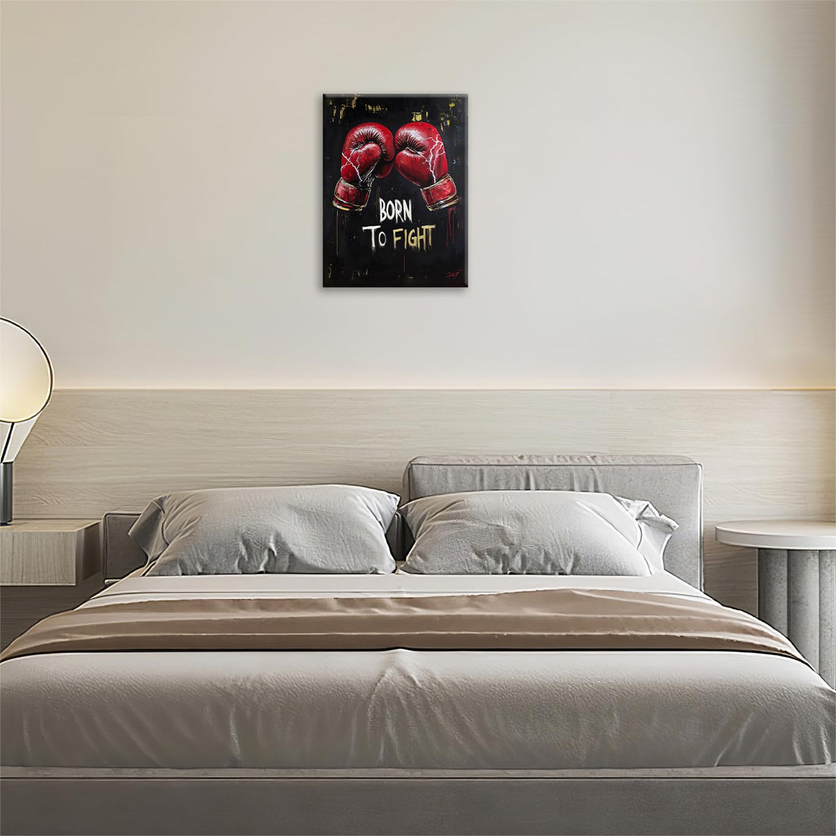 Boxing Wall Art Boxing Gloves Pictures Wall Decor Inspiring Canvas Prints Mens Bedroom Decorations Painting Posters Framed Artwork Office Home Decor For Bathroom Dining Living Room 12"x16" (Boxing Gloves / 12"L x 16"W)
