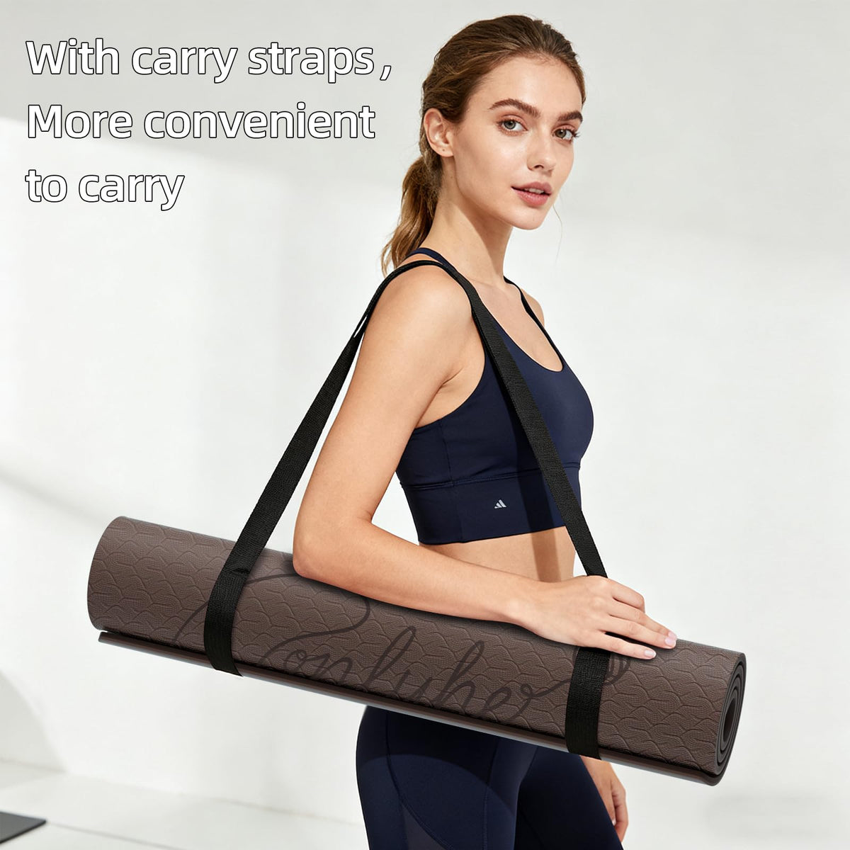 Extra Large Yoga Mat 10mm Thick (Light brown + Dark brown)
