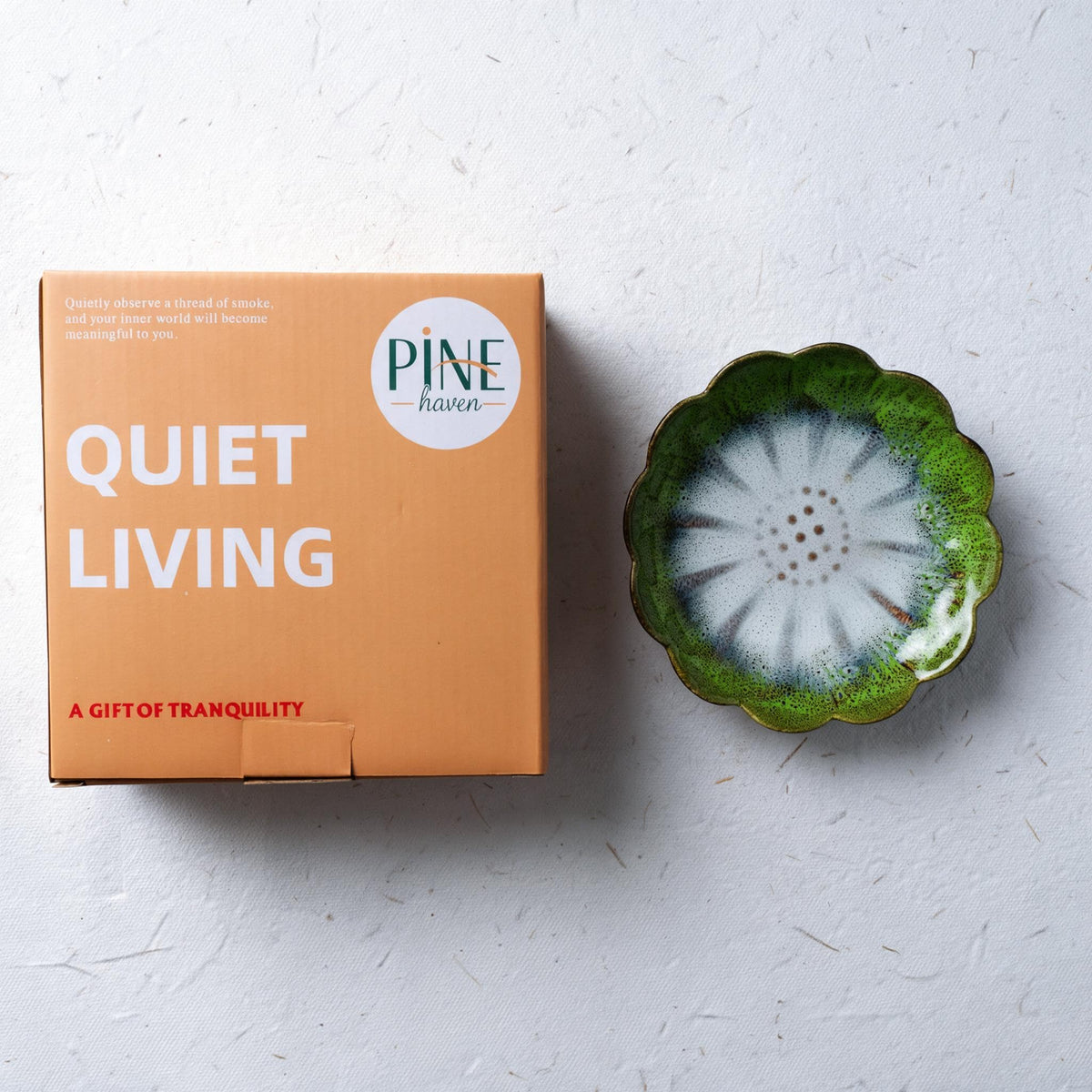 Green Lotus Incense Holder (Green)