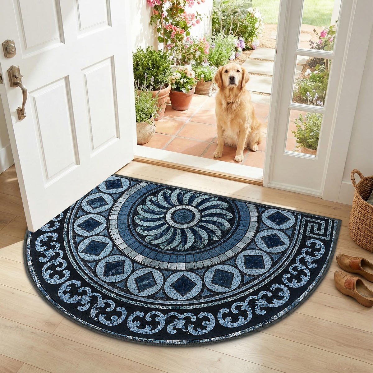 Semicircular Entrance Door Mat 24" x 36" (#57 / 2' x 3' (Semicircular))