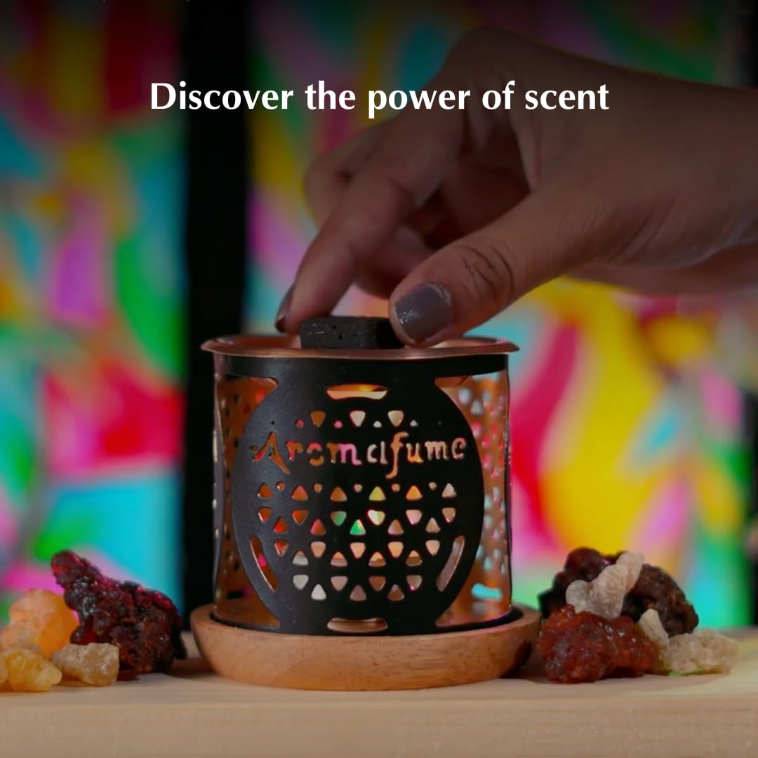 Frankincense Smokeless Incense Bricks & Tree of Life Burner (2 Frank+tree)