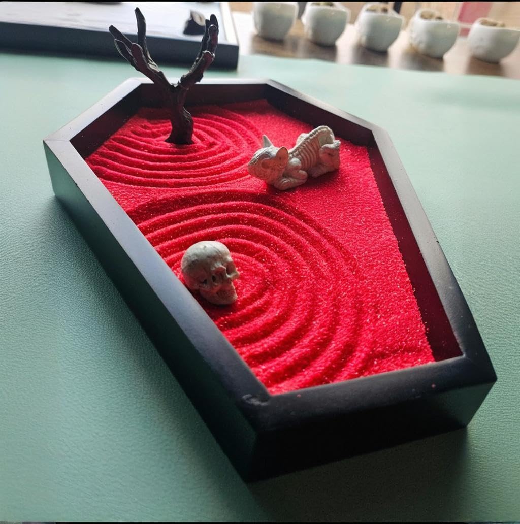 Zen Garden for Desk Gothic Gifts Office Desk Decor Mini Zen Garden Kit
