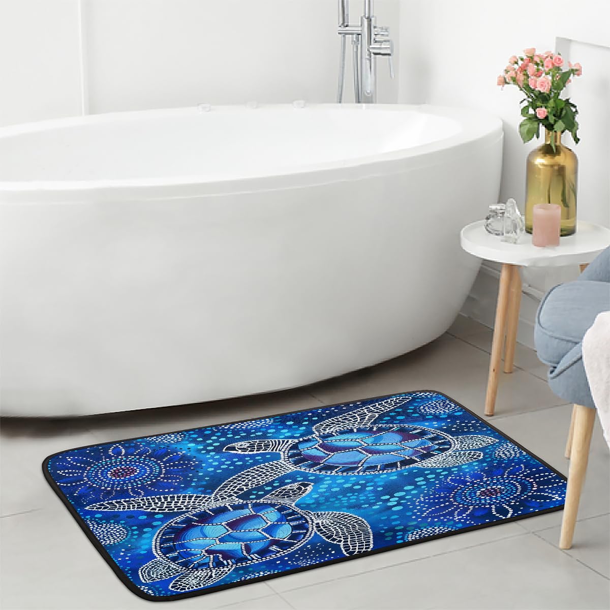 Turtle Kitchen Rugs Kitchen Mats Non Slip Floor Mat (Color 22)