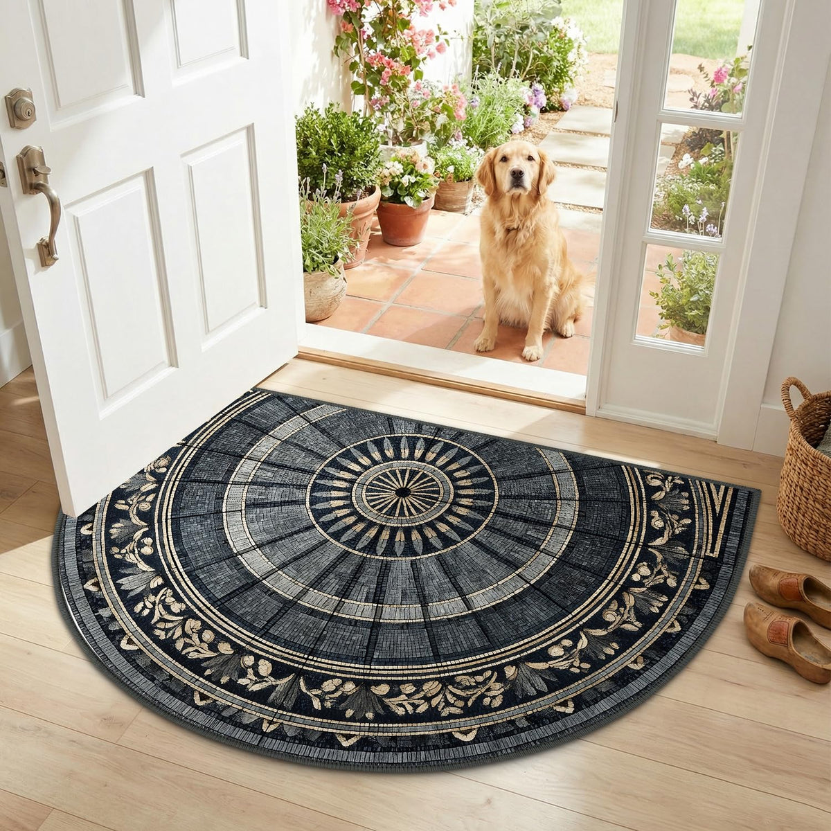 Semicircular Entrance Door Mat 24" x 36" (#31 / 2' x 3' (Semicircular))
