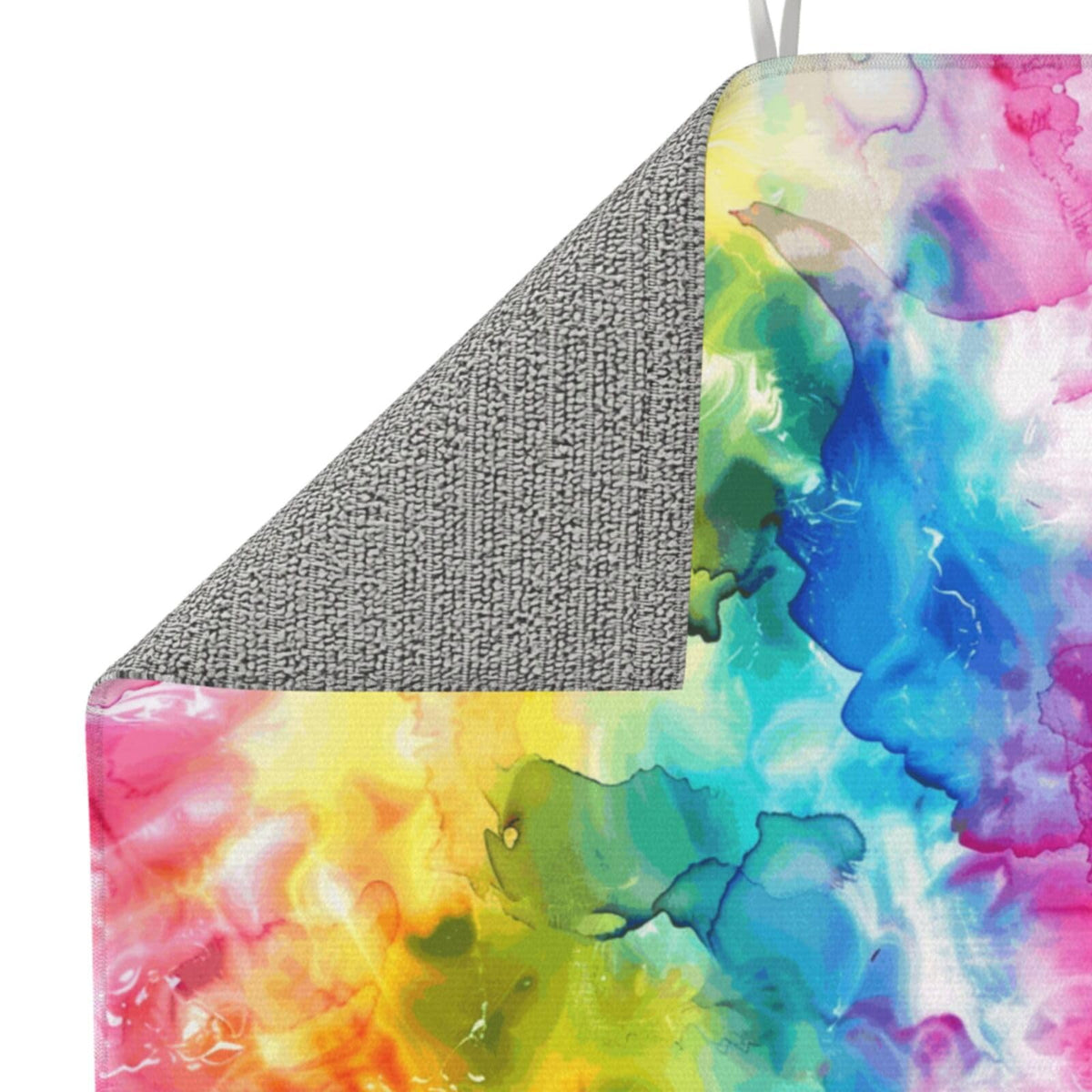 Pink Blue Yellow Abstract Art Dish Drying Mat For Kitchen Counter Dry Mats Microfiber Dish Drainer Mat Protector Pad Absorbent Fast Drying Kitchen Must (Pink Blue Yellow Abstract Art / 18" x 16")