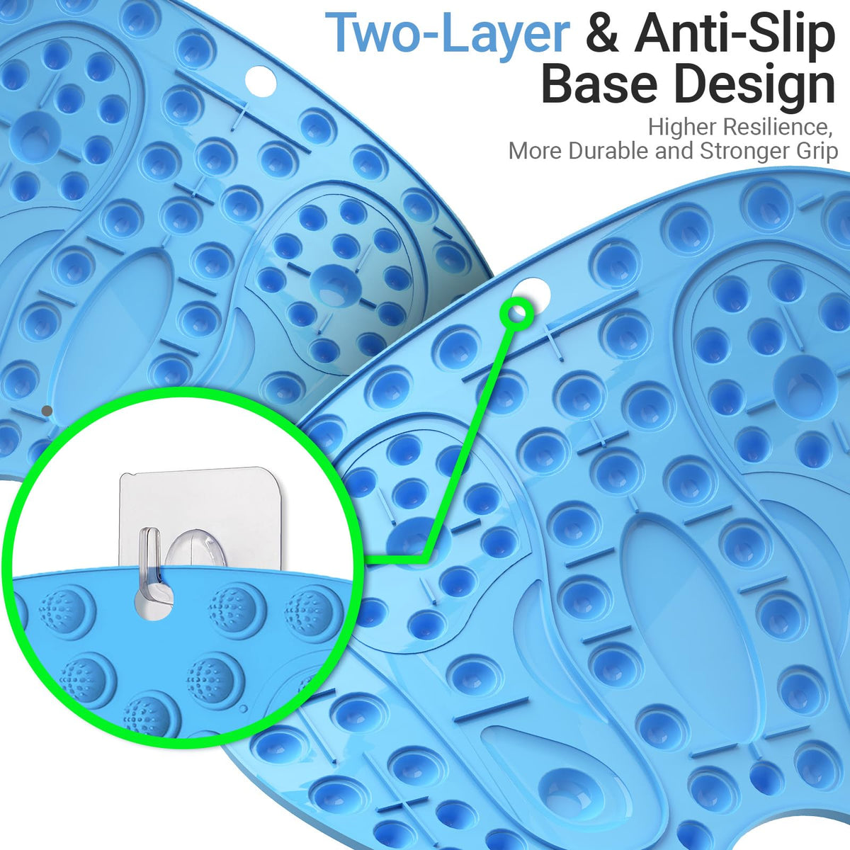 Foot Massager Mat 2PCS (Bluex2)