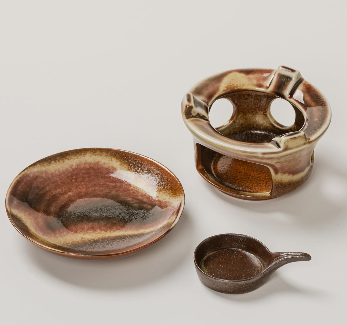 Ceramic Herbal Burner Set (Terracotta)