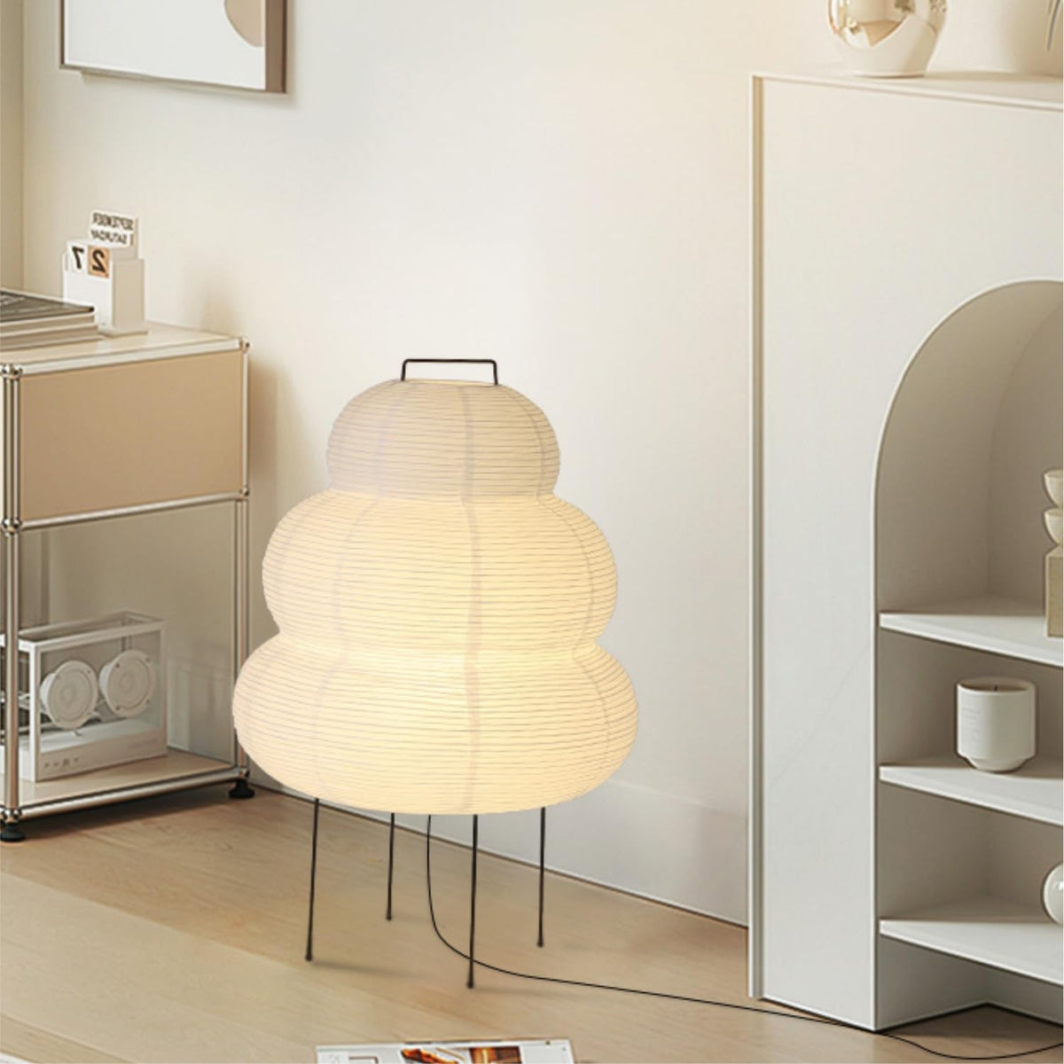 Noguchi Style Akari Floor Lamp (15.8"x26")