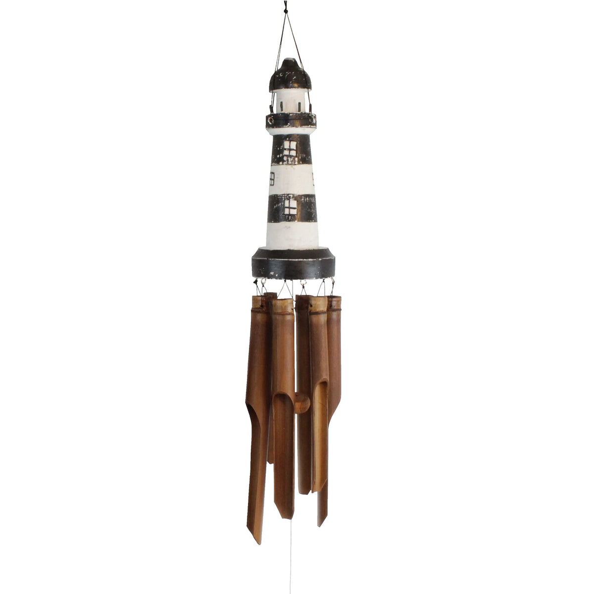 Gifts Bamboo Wind Chime (12 Inch Lighthouse)