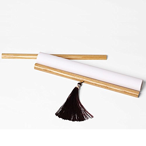 Canvas Painting Prints Wall Scroll Fengshui Art for Decor 45x18in (Scroll peacock8B)