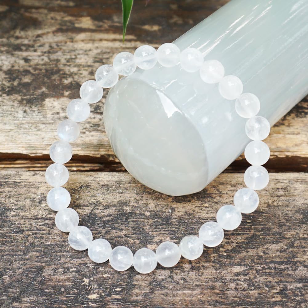 6MM Crown Chakra Moonstone Bracelet (6MM Crown Chakra Moonstone Bracelet)