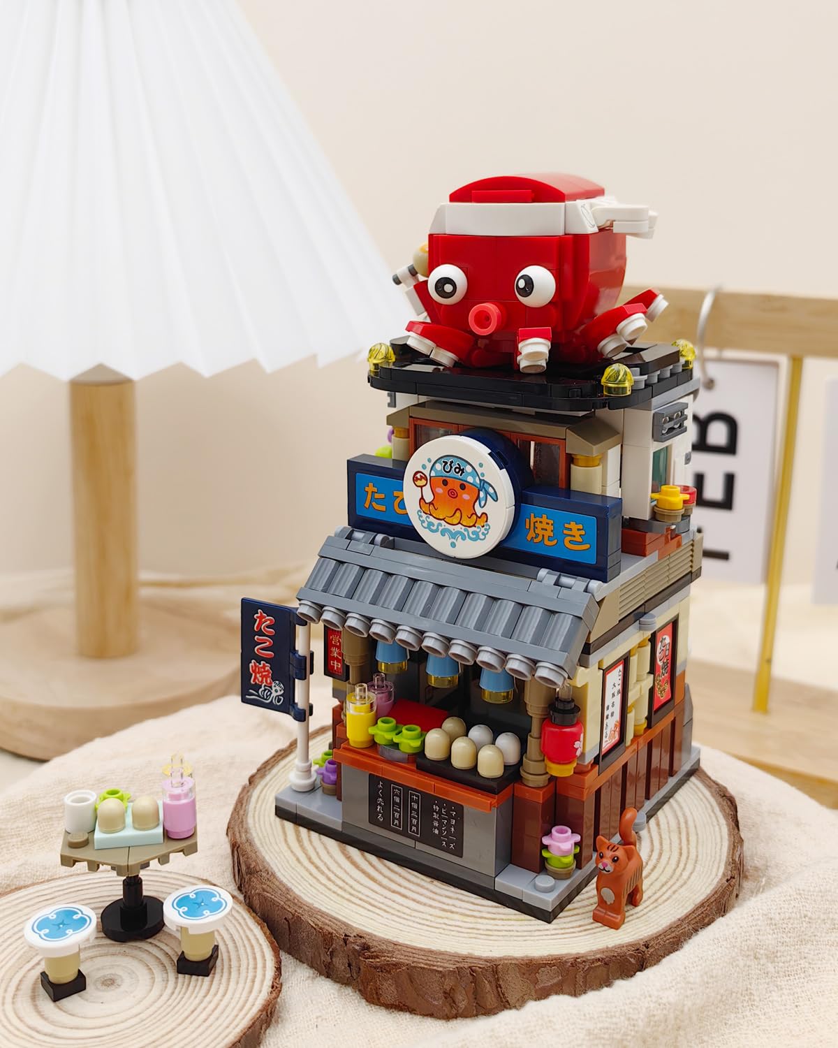 Japanese City Street View Takoyaki Shop (1218)