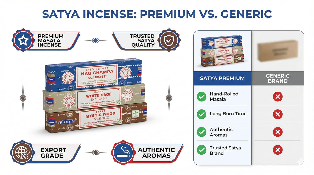 Sai Baba Nag Champa Agarbatti (NC250 Pack of 3 -Mystic)