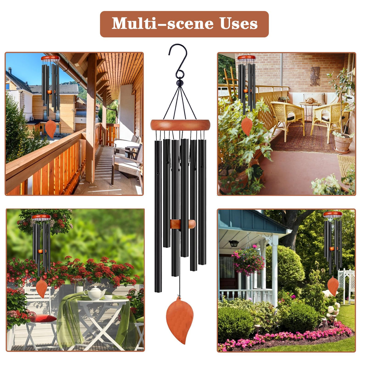 Wind Chimes for Outside (A-Leaf)