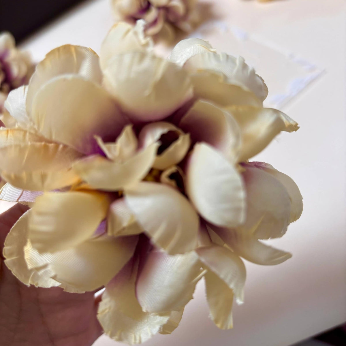 Floating Flowers for Floating Candle Centerpieces (Purple Yellow)