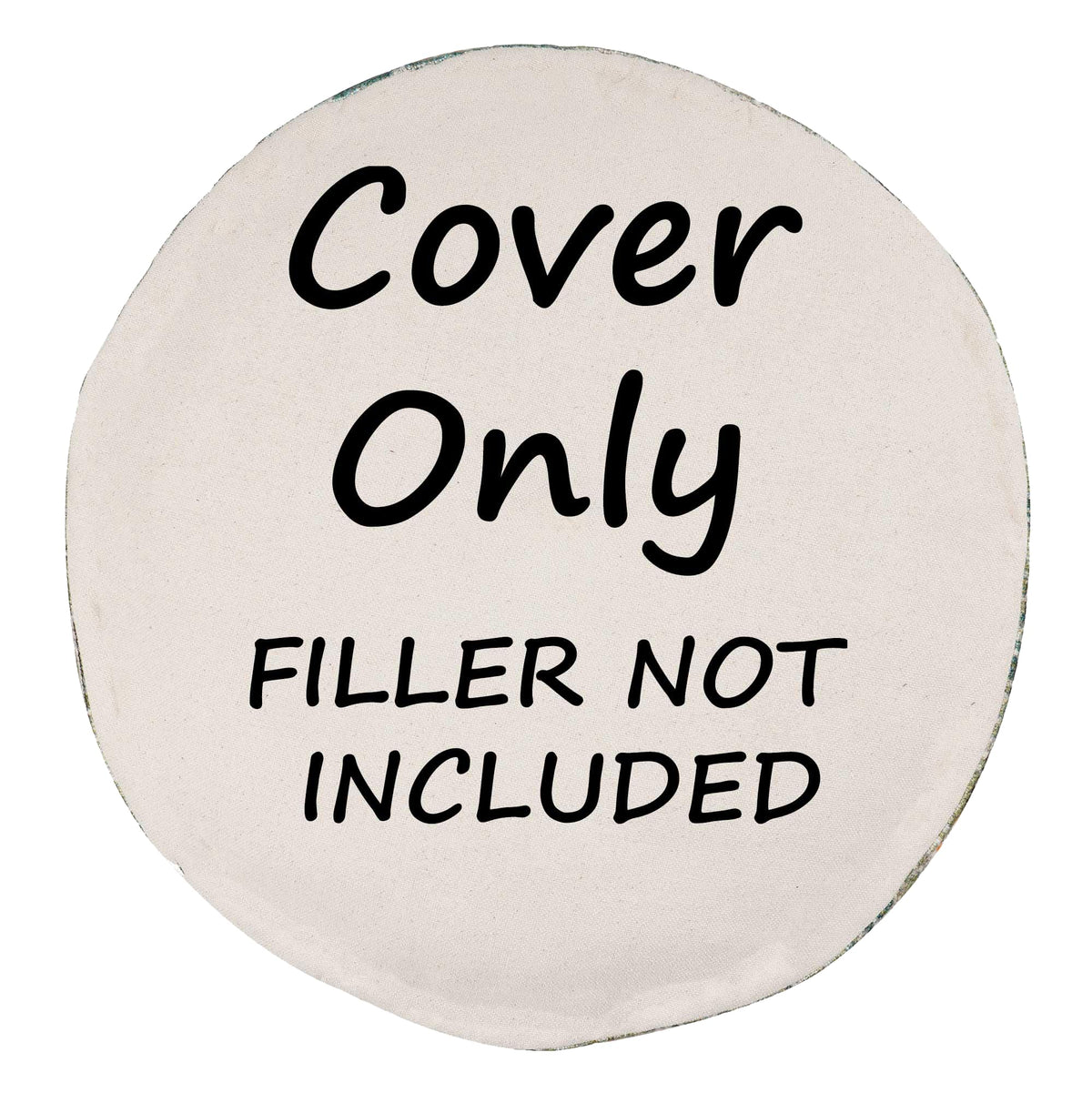 Bohemian Outdoor Floor Pillow Cover (24x8 Cover Only / Outdoor Blue)