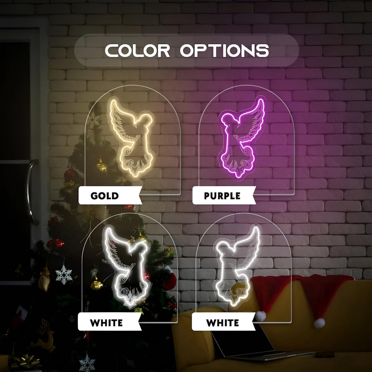 Kneeling Angels Neon Sign (Z-Kneeling Angel)