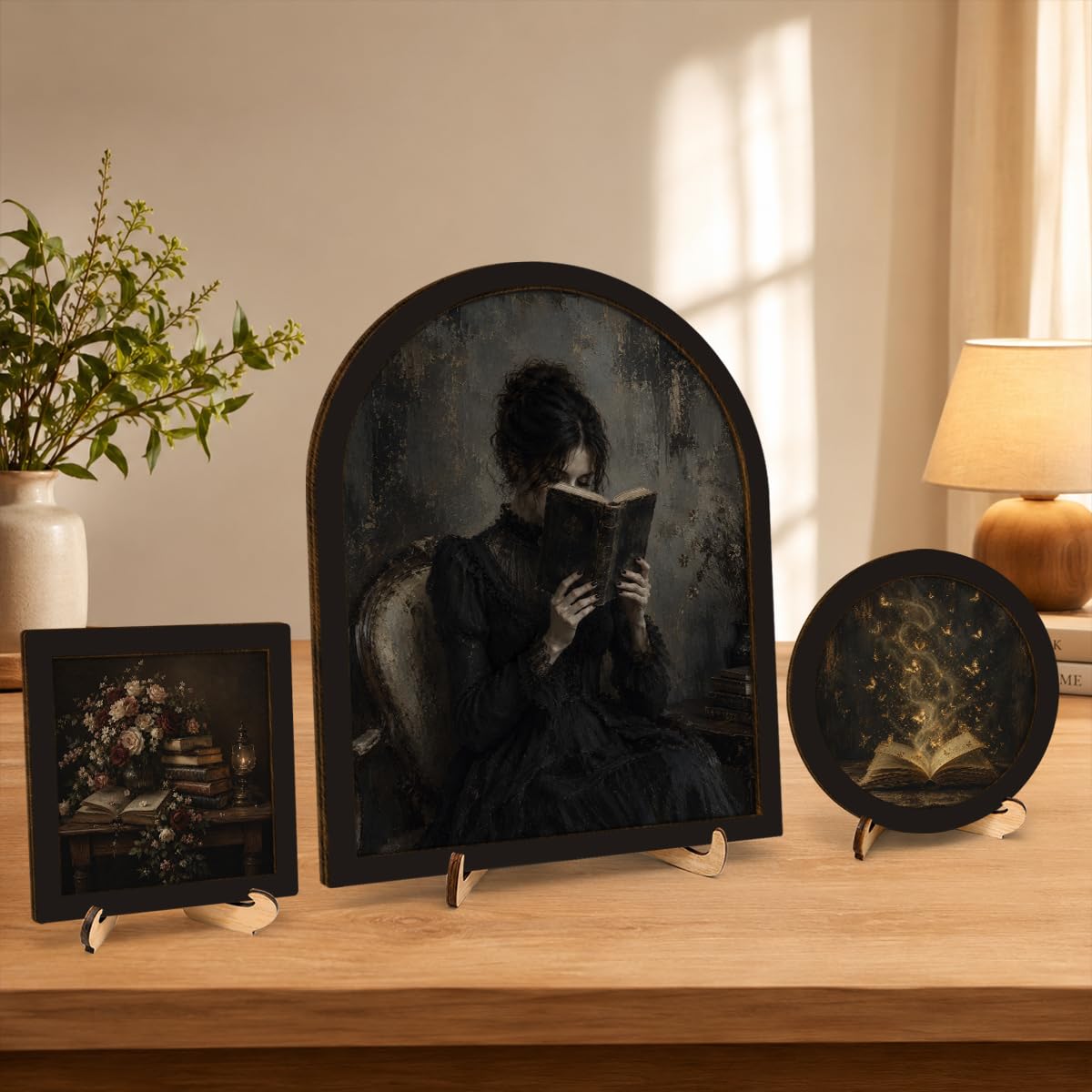 3 Pcs Dark Academia Wall Art Sign (Dark-04)