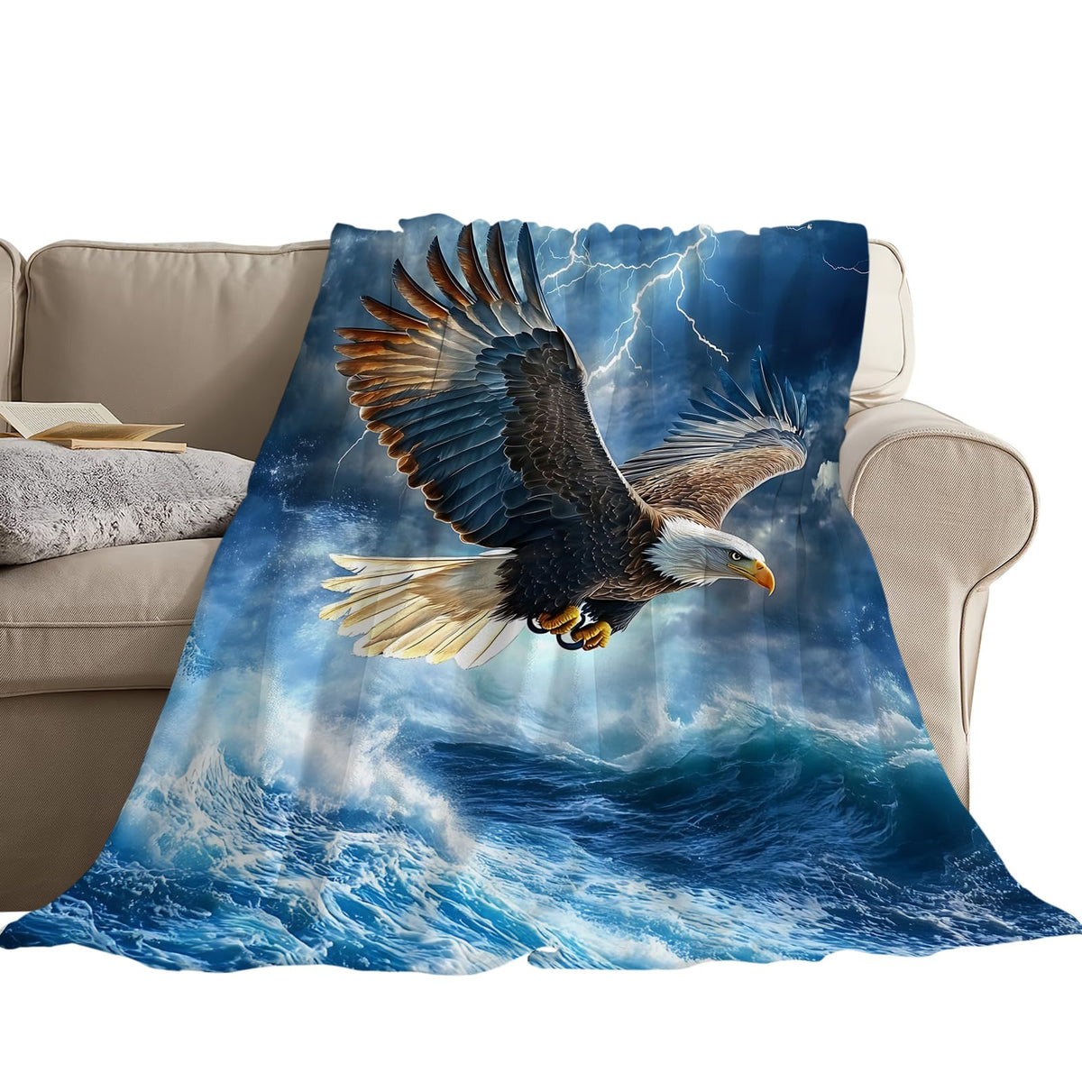 Bald Eagle Throw Blanket (50"x60" / Eagle)