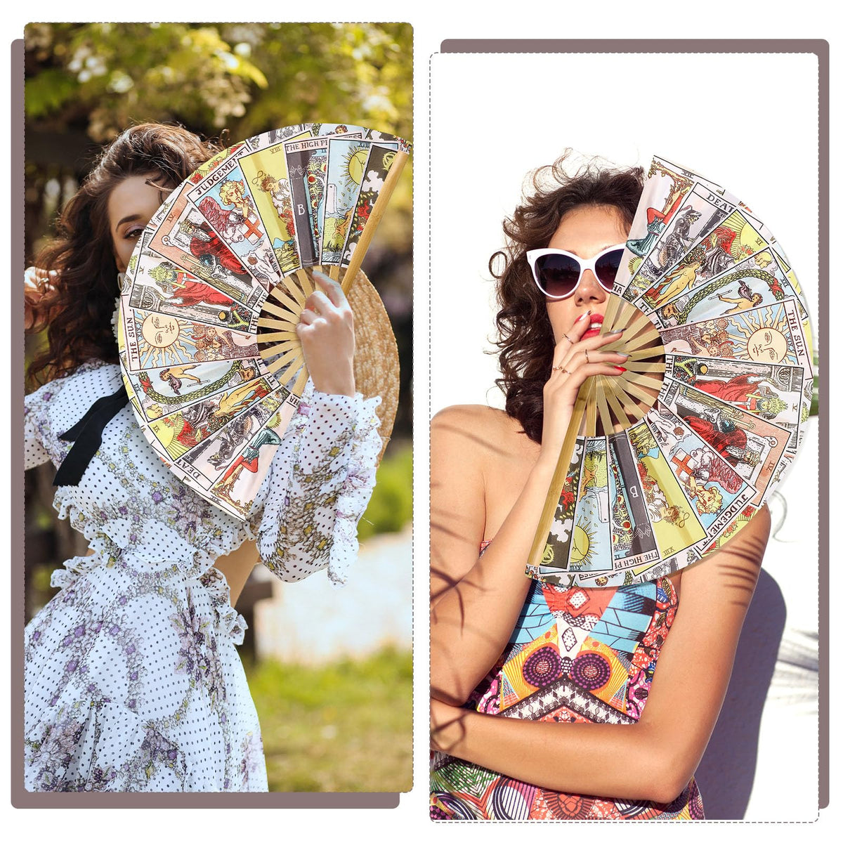 Tarot Clack Fan Large Halloween Fortune Teller Folding Fan (Novel)